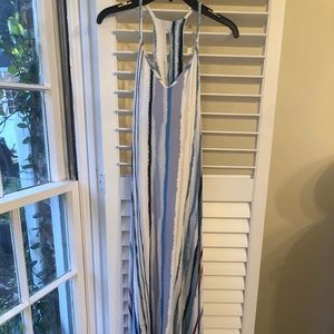 Nicole Miller rayon and spandex high low dress